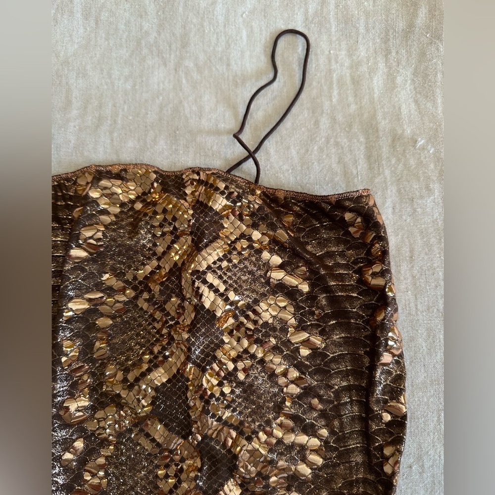 Oseree Gold Python Maillot - Picture 3 of 6